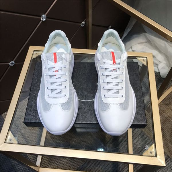 designer men americas cup xl leather sneakers patent leathers flat trainers black mesh laceup casual shoes outdoor r, Black;red
designer men americas cup xl leather sneakers patent leathers flat trainers black mesh laceup casual shoes outdoor r, Black;red