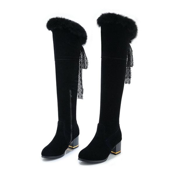 boots over the knee thigh high women round toe heels platform slim party prom shoes woman fur, Black
boots over the knee thigh high women round toe heels platform slim party prom shoes woman fur, Black