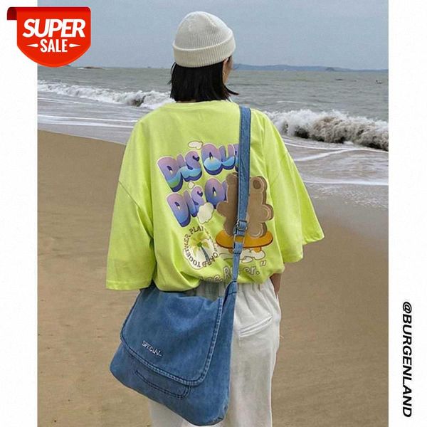 hong kong style short-sleeved t-shirt men's net red super fire bear print half-sleeved trend #hg6m, White
hong kong style short-sleeved t-shirt men's net red super fire bear print half-sleeved trend #hg6m, White