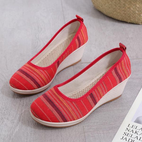 dress shoes tilocow women retro handmade cotton fabric platform woman national style shallow slip on ladies pumps high heeled footwear, Black
dress shoes tilocow women retro handmade cotton fabric platform woman national style shallow slip on ladies pumps high heeled footwear, Black