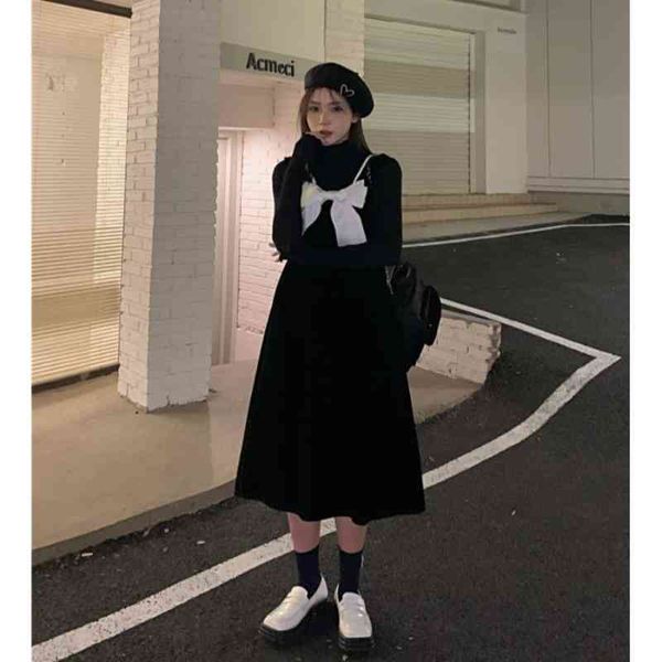 sweet vintage bow stitching velvet vest dress sleeveless waist mid-length solid female ins spring dress tide, Black;gray
sweet vintage bow stitching velvet vest dress sleeveless waist mid-length solid female ins spring dress tide, Black;gray