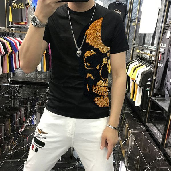men's t-shirts perfect male comfortable way with short sleeves diamond design skull shiny shirt y9sv, White;black
men's t-shirts perfect male comfortable way with short sleeves diamond design skull shiny shirt y9sv, White;black