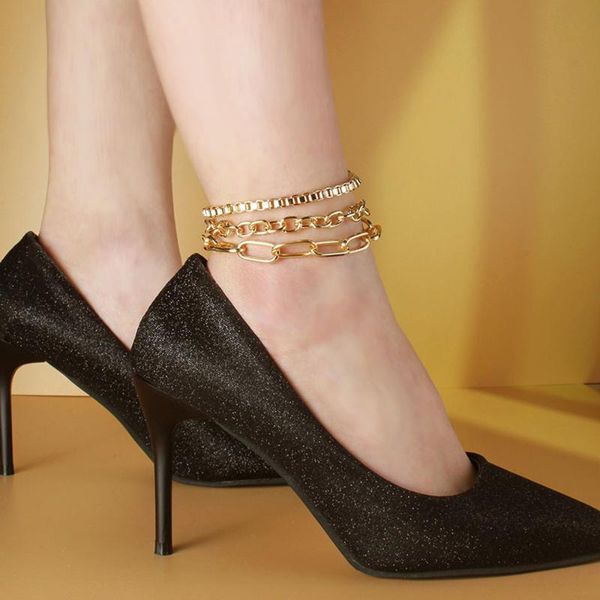 anklets sindlan 3pcs gold chains anklet bracelet for women simple geometric set female high heels boho fashion jewelry bijoux femme, Red;blue
anklets sindlan 3pcs gold chains anklet bracelet for women simple geometric set female high heels boho fashion jewelry bijoux femme, Red;blue
