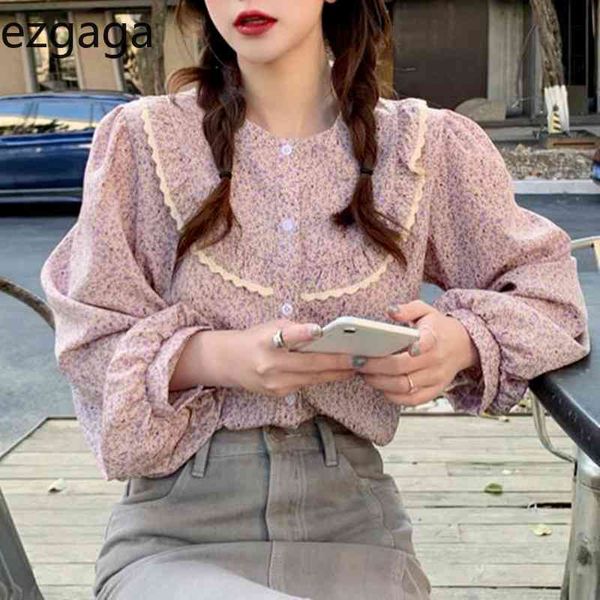 ezgaga floral blouse women shirts tender puff sleeve spring korean chic loose vintage korean chic sweet lace shirts fashion 210430, White
ezgaga floral blouse women shirts tender puff sleeve spring korean chic loose vintage korean chic sweet lace shirts fashion 210430, White