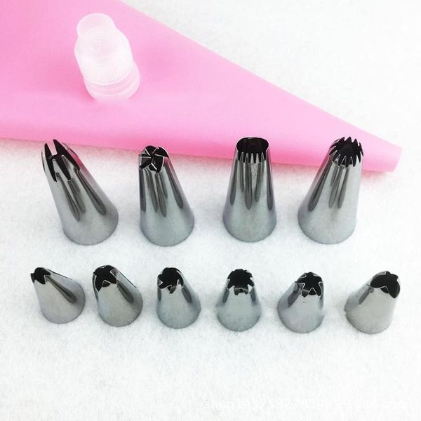 baking & pastry tools 12 pcs/set silicone bag tips kitchen diy icing piping cream reusable bags +10 nozzle set cake decorating
baking & pastry tools 12 pcs/set silicone bag tips kitchen diy icing piping cream reusable bags +10 nozzle set cake decorating