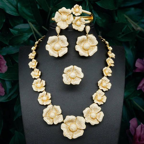 earrings & necklace modemangel luxury flower blossom full micro cubic zirconia women wedding dress bangle earring ring jewelry set, Silver
earrings & necklace modemangel luxury flower blossom full micro cubic zirconia women wedding dress bangle earring ring jewelry set, Silver