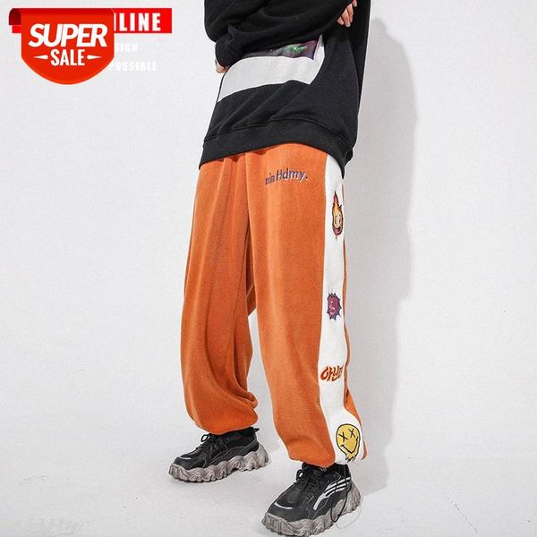 tkpa smiley face contrast color stitching beamed casual pants net red hip-hop loose sweater men #cd4m, Black
tkpa smiley face contrast color stitching beamed casual pants net red hip-hop loose sweater men #cd4m, Black