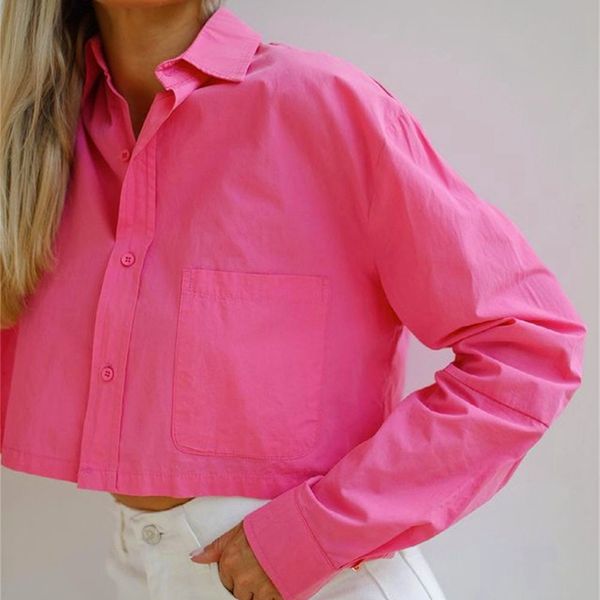 autumn and winter new long-sleeved shirt women's lapel loose single-breasted short shirt casual european american style, White
autumn and winter new long-sleeved shirt women's lapel loose single-breasted short shirt casual european american style, White