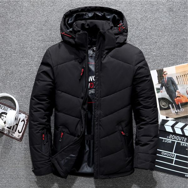 tace & shark brand men's winter coat casual hat detachable white duck down jacket for men warm windbreaker doudoune hiver homme, Black
tace & shark brand men's winter coat casual hat detachable white duck down jacket for men warm windbreaker doudoune hiver homme, Black