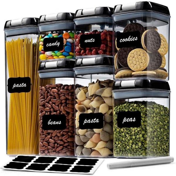 bag clips 7pcs/set square airtight storage containers pantry organization sealed jars
bag clips 7pcs/set square airtight storage containers pantry organization sealed jars