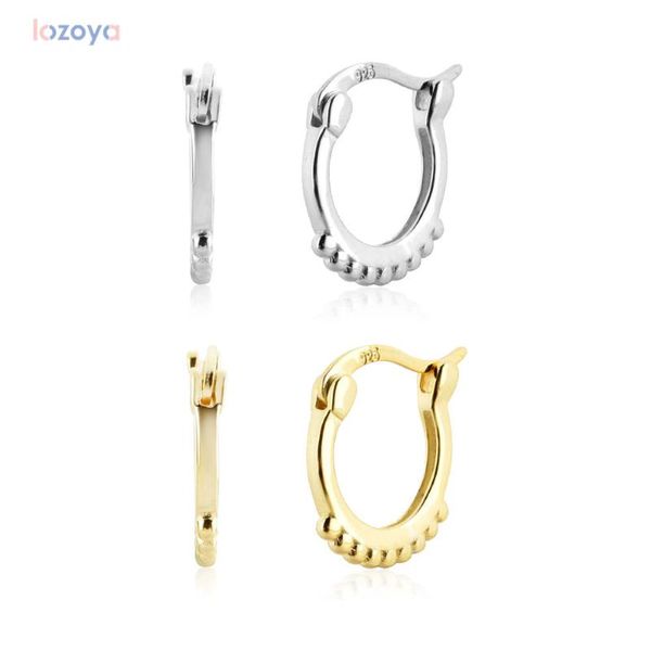 hoop & huggie lozoya 925 fashion round sterling silver gold 9mm charm slim huggies clips rock punk hoops earring women jewelry 2021, Golden;silver
hoop & huggie lozoya 925 fashion round sterling silver gold 9mm charm slim huggies clips rock punk hoops earring women jewelry 2021, Golden;silver