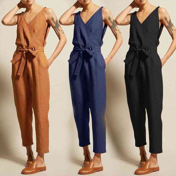 mazefeng solid printed lace-up women jumpsuit pocket v-neck sleeveless long straight pants summer overalls female cargo jumpsuits, Black;white
mazefeng solid printed lace-up women jumpsuit pocket v-neck sleeveless long straight pants summer overalls female cargo jumpsuits, Black;white