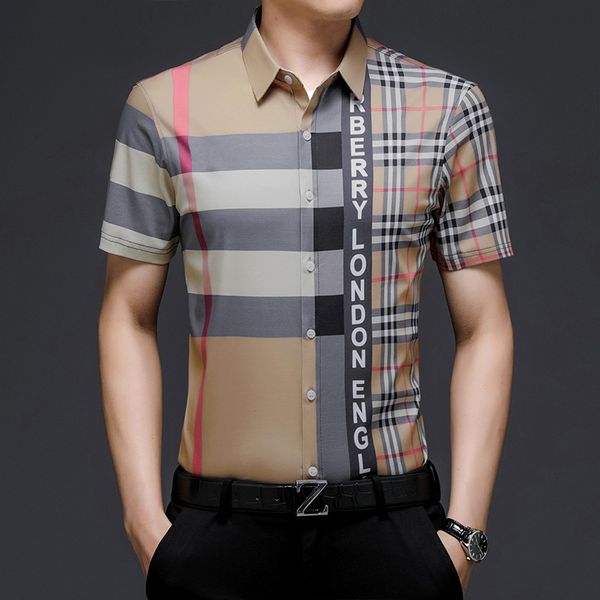 2021 Three Mercerized Cotton Plaid Shirt Men's T shirts Gentleman Trend Personalized Top Thin Loose Large Wear, Gray
2021 Three Mercerized Cotton Plaid Shirt Men's T shirts Gentleman Trend Personalized Top Thin Loose Large Wear, Gray