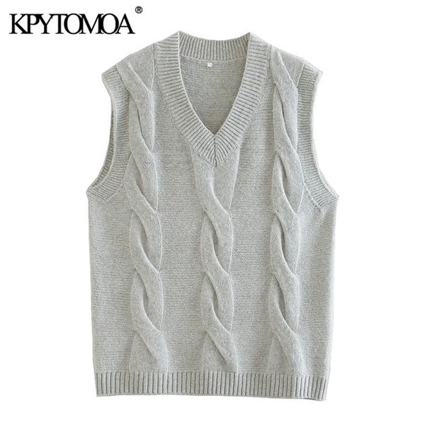 women fashion with ribbed trim loose cable-knit vest sweaters v neck sleeveless female waistcoat chic 210420, Black;white
women fashion with ribbed trim loose cable-knit vest sweaters v neck sleeveless female waistcoat chic 210420, Black;white