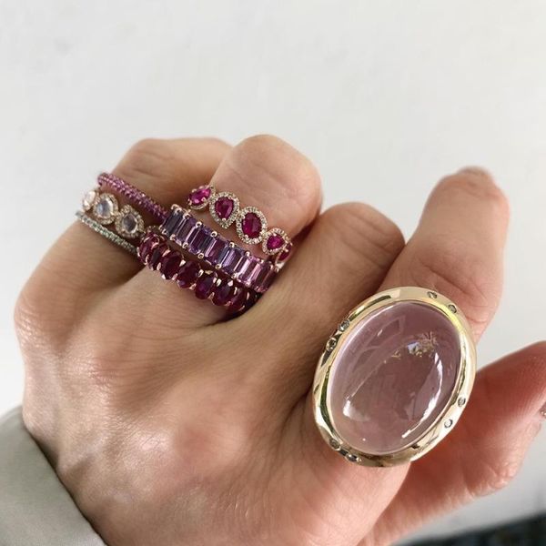 cluster rings 2021 arrived tear drop classic engagement band ring rainbow colorful white red cz rose gold color gorgeous lover jewelry, Golden;silver
cluster rings 2021 arrived tear drop classic engagement band ring rainbow colorful white red cz rose gold color gorgeous lover jewelry, Golden;silver