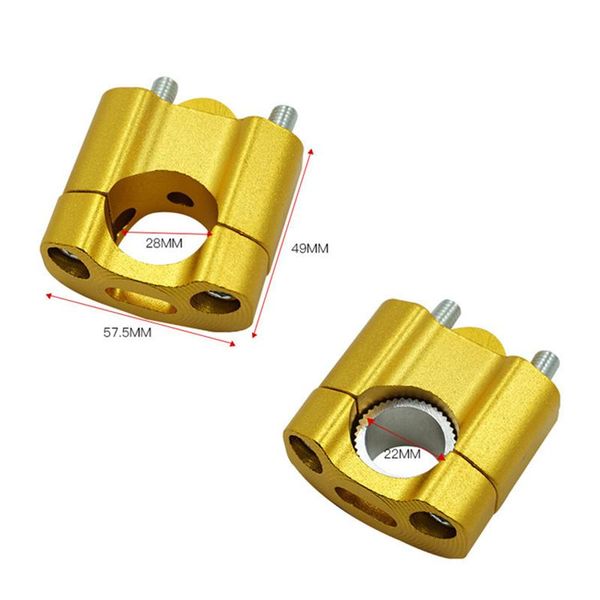 1pair cnc 22mm 28mm off road motorcycle bar clamps handlebar risers adapter for 7/8" 1-1/8 pit dirt motorbike handlebars
1pair cnc 22mm 28mm off road motorcycle bar clamps handlebar risers adapter for 7/8" 1-1/8 pit dirt motorbike handlebars