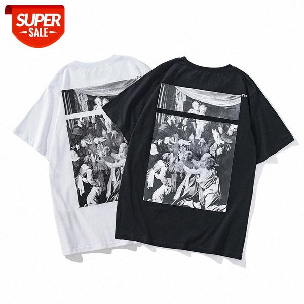 white short lavacho madonna religious oil painting print sleeve #c37i, White;black
white short lavacho madonna religious oil painting print sleeve #c37i, White;black