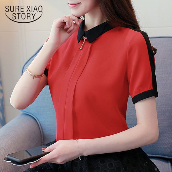 summer office lady solid chiffon short sleeve women blouses patchwork beading shirt female clothing blusas 0209 40 210415, White
summer office lady solid chiffon short sleeve women blouses patchwork beading shirt female clothing blusas 0209 40 210415, White
