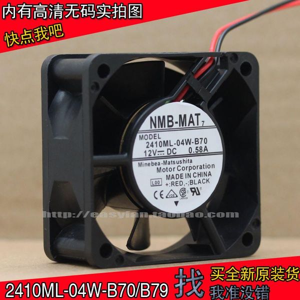 fans & coolings nmb 2410ml-04w-b70/2410ml-04w-b79 6025 6cm double ball 12v 0.58a large air volume fan 60*60*25mm cooling cooler
fans & coolings nmb 2410ml-04w-b70/2410ml-04w-b79 6025 6cm double ball 12v 0.58a large air volume fan 60*60*25mm cooling cooler