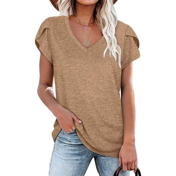 women's t-shirt fashion harajuku clothing summer v-neck flower solid color short sleeve casual loose plus size, White
women's t-shirt fashion harajuku clothing summer v-neck flower solid color short sleeve casual loose plus size, White