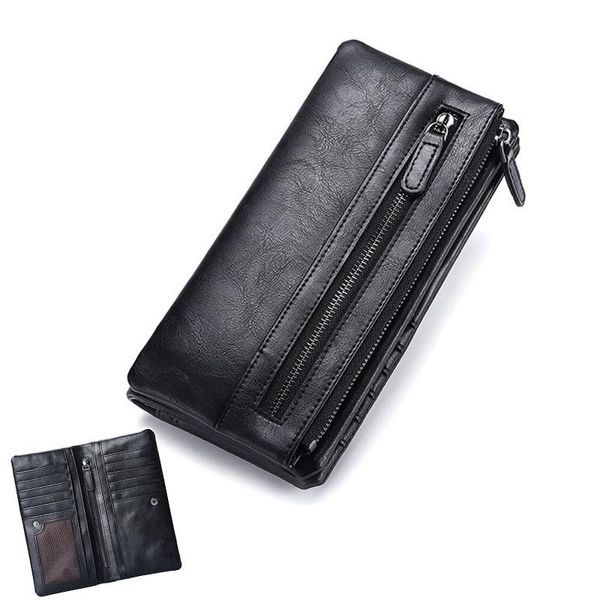 wallets wallet men phone pocket soft leather men's business fashion brand vintage purse card holder male long zipper, Red;black
wallets wallet men phone pocket soft leather men's business fashion brand vintage purse card holder male long zipper, Red;black