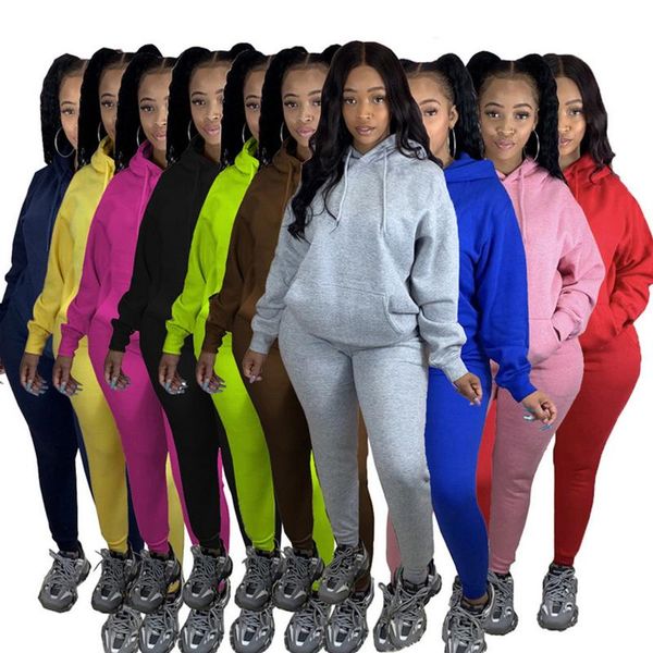 women's tracksuits solid color women 2 piece set autumn street hoodies + jogger suits casual 2pcs outfits sweatsuits, Gray 
women's tracksuits solid color women 2 piece set autumn street hoodies + jogger suits casual 2pcs outfits sweatsuits, Gray