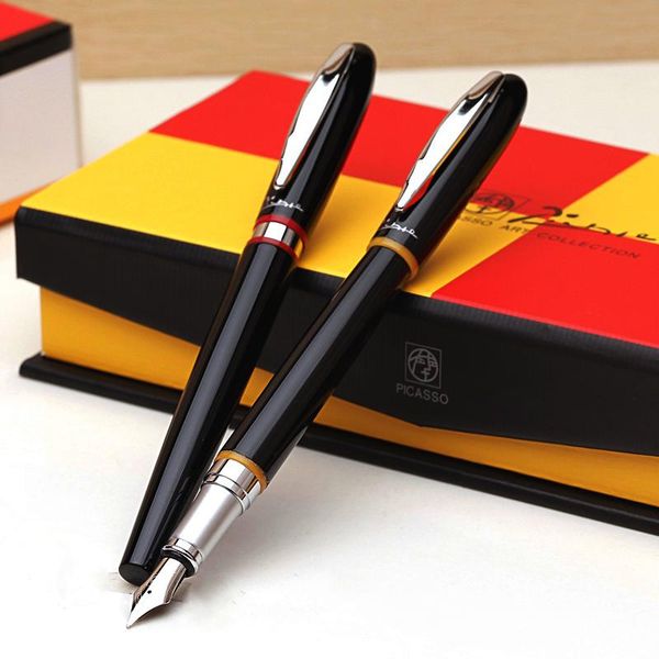 fountain pens picasso 907 montmartre pimio metal black pen with yellow/red ring original box fine nib luxurious school office ink
fountain pens picasso 907 montmartre pimio metal black pen with yellow/red ring original box fine nib luxurious school office ink