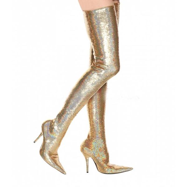 plus size 34-43 pointed high heel elastic sock ankle boots women runway winter sequins stiletto over the knee 2021, Black
plus size 34-43 pointed high heel elastic sock ankle boots women runway winter sequins stiletto over the knee 2021, Black