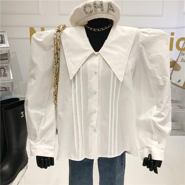temperament bubble sleeve white shirt women's spring 2021 niche design versatile long blouses & shirts
temperament bubble sleeve white shirt women's spring 2021 niche design versatile long blouses & shirts