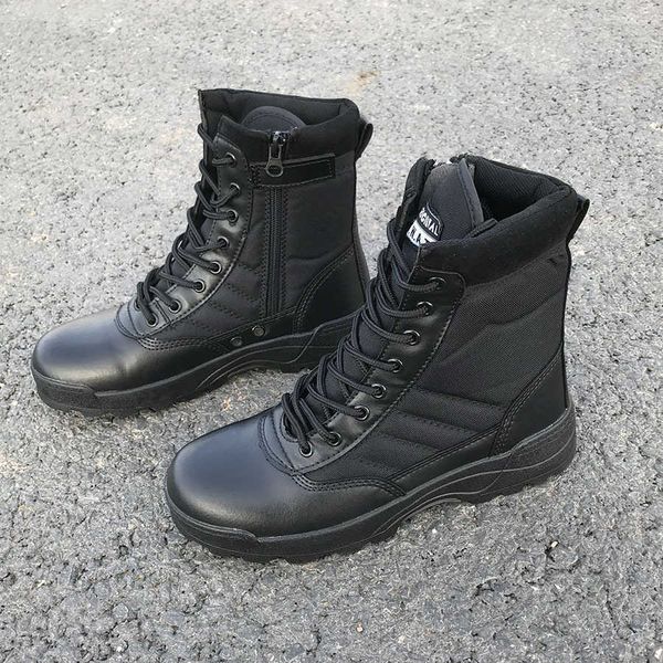 outdoor military fan boots men's training mountaineering shoes high tactical combat boots yellow desert, Black
outdoor military fan boots men's training mountaineering shoes high tactical combat boots yellow desert, Black