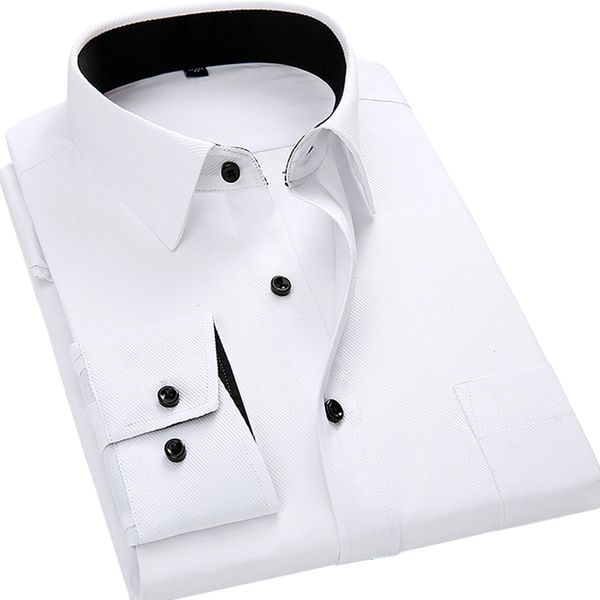 designs men long sleeved shirt slim fit style design solid color business casual dress shirt male social brand men clothing st, White;black
designs men long sleeved shirt slim fit style design solid color business casual dress shirt male social brand men clothing st, White;black