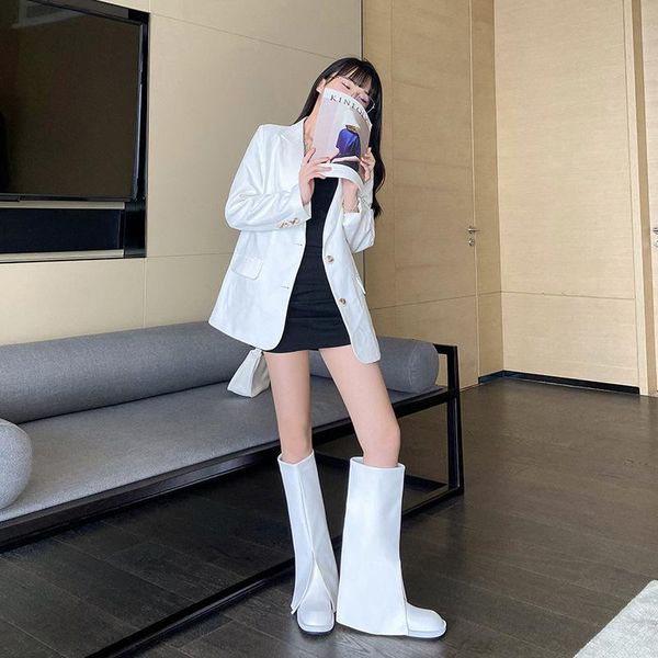 boots european and american celebrities with the same style of boots, women's flat-bottomed knight trouser, Black
boots european and american celebrities with the same style of boots, women's flat-bottomed knight trouser, Black