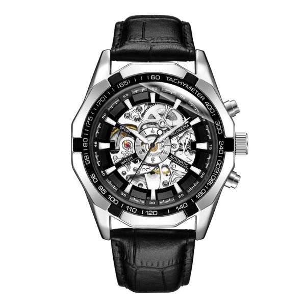 wristwatches casual men's skeleton automatic mechanical wristwatch luminous hands gift box, Slivery;brown
wristwatches casual men's skeleton automatic mechanical wristwatch luminous hands gift box, Slivery;brown