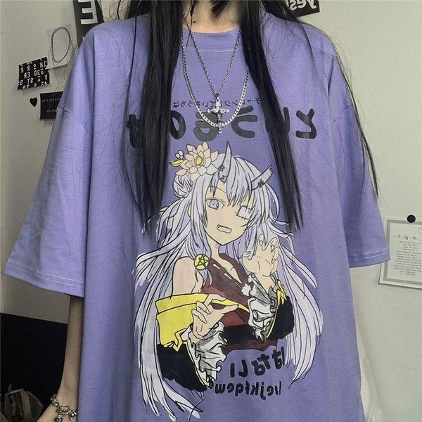 sweet punk t-shirt women summer 2021 korean ins japanese harajuku style anime print loose student short sleeve shirt women's, White
sweet punk t-shirt women summer 2021 korean ins japanese harajuku style anime print loose student short sleeve shirt women's, White