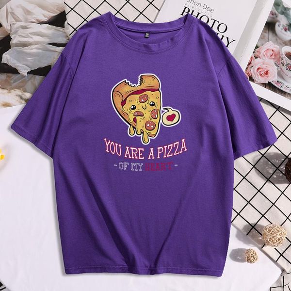 women's t-shirt pizza of my heart printing tee shirts large size clothing crewneck fashion shirt summer breathable tshirts, White
women's t-shirt pizza of my heart printing tee shirts large size clothing crewneck fashion shirt summer breathable tshirts, White