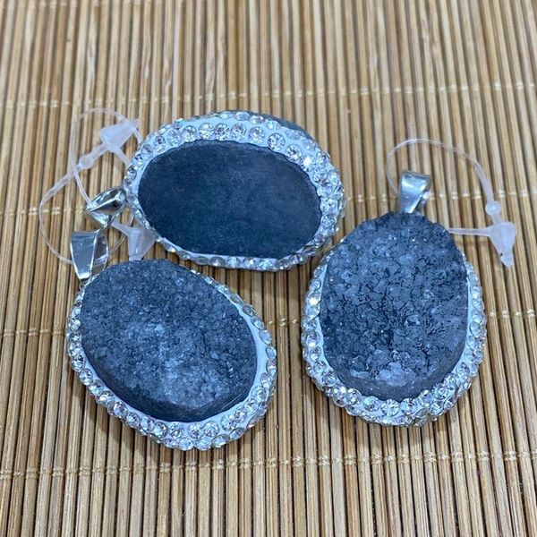 charms 1 piece natural crystal pendant oval blue quartz diy ladies fashion necklace earrings healing gift reiki jewelry making, Bronze;silver
charms 1 piece natural crystal pendant oval blue quartz diy ladies fashion necklace earrings healing gift reiki jewelry making, Bronze;silver