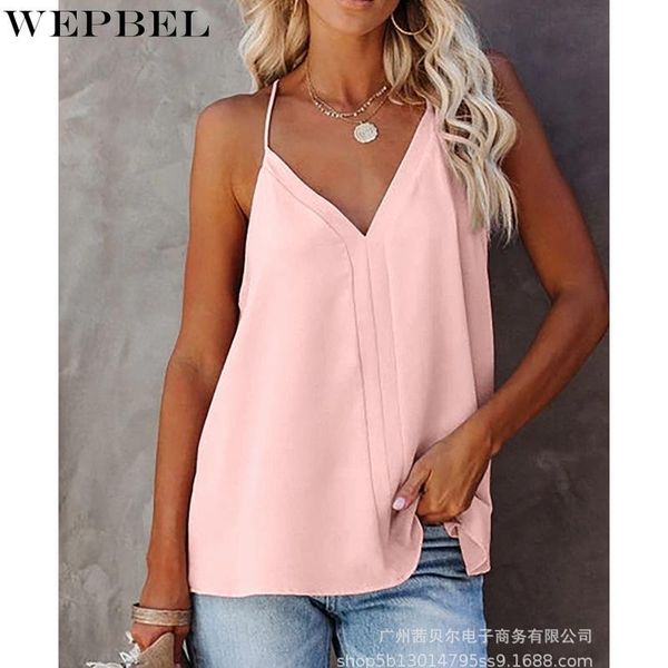 spaghetti strap t-shirt women's loose solid color sleeveless summer fashion v-neck backless, White
spaghetti strap t-shirt women's loose solid color sleeveless summer fashion v-neck backless, White
