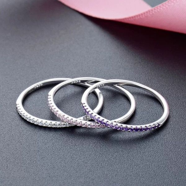 1mm skinny thin wedding band 925 sterling silver white blue purple yellow pink red cz half eternity stackable rings for women
1mm skinny thin wedding band 925 sterling silver white blue purple yellow pink red cz half eternity stackable rings for women