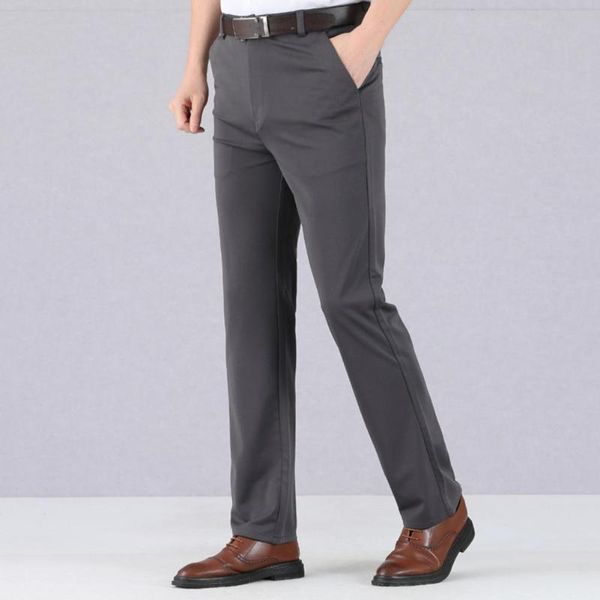 men's pants summer 32-38 straight business men high waist deep crotch suit streetwear office work trousers, Black
men's pants summer 32-38 straight business men high waist deep crotch suit streetwear office work trousers, Black