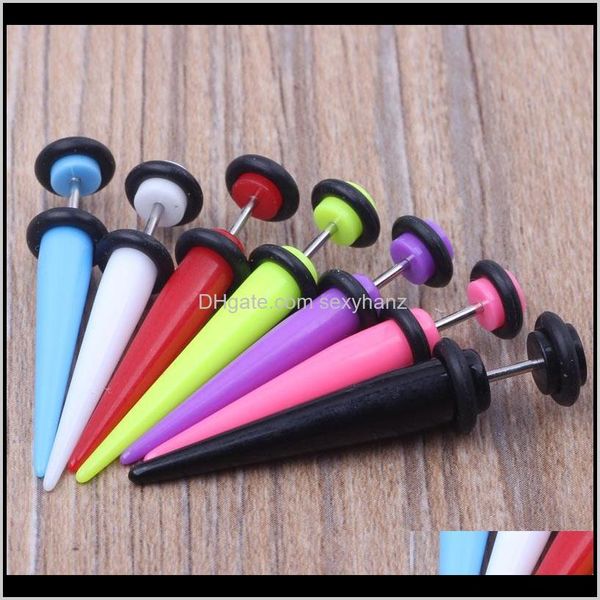 & tunnels drop delivery 2021 lot 100pcs 7 neon color cheat ear taper illusion fake plugs 5mm body jewelry scmzo, Silver
& tunnels drop delivery 2021 lot 100pcs 7 neon color cheat ear taper illusion fake plugs 5mm body jewelry scmzo, Silver