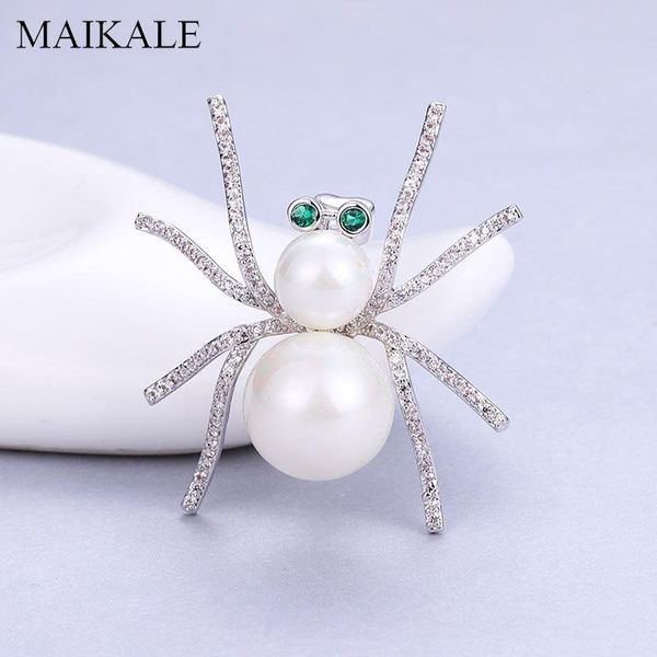 pins, brooches maikale copper spider brooch for women zirconia platinum plated pearl pins suit shawl accessories luxury jewelry gifts, Gray
pins, brooches maikale copper spider brooch for women zirconia platinum plated pearl pins suit shawl accessories luxury jewelry gifts, Gray