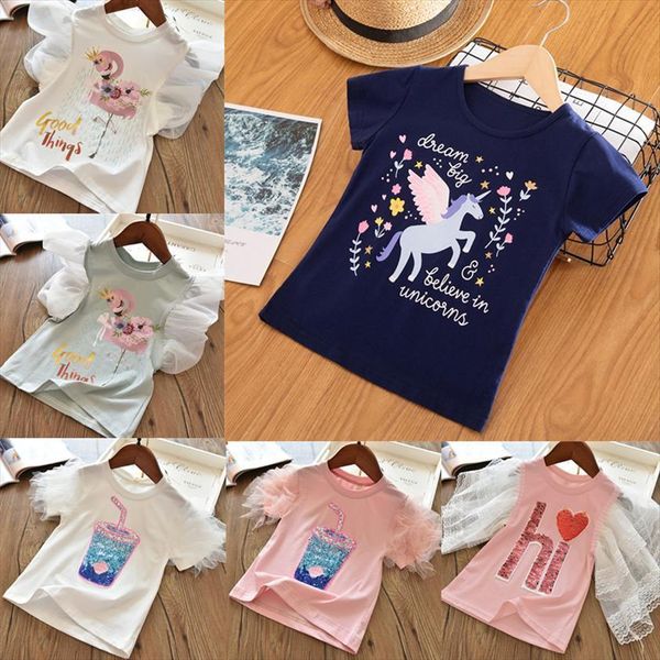 3 4 5 6 7 8 years baby girls t shirt summer kids unicorn cotton tees children short sleeve unicornio, Blue
3 4 5 6 7 8 years baby girls t shirt summer kids unicorn cotton tees children short sleeve unicornio, Blue