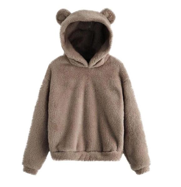 women's hoodies & sweatshirts imcute 2021 winter thicken warm plush hoodie lady cartoon bear ears long sleeve pullover kawaii girl casu, Black
women's hoodies & sweatshirts imcute 2021 winter thicken warm plush hoodie lady cartoon bear ears long sleeve pullover kawaii girl casu, Black