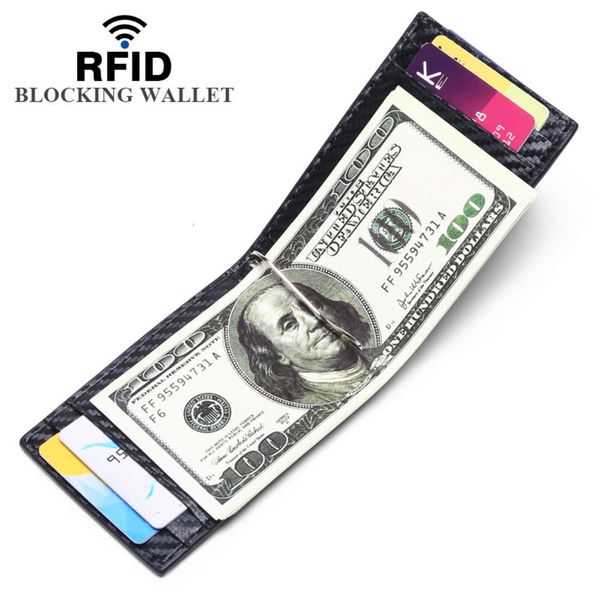 the wallet rfid magnetic u.s. dollar clip bag carbon fiber pattern ultra thin short wallet man, Black
the wallet rfid magnetic u.s. dollar clip bag carbon fiber pattern ultra thin short wallet man, Black