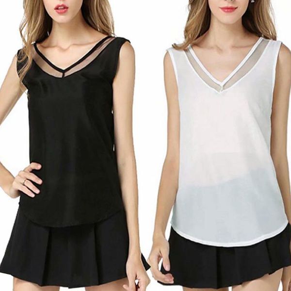 women's t-shirt sleeveless chiffon shirts women summer elegant vintage basic shirt v-neck white and t-shirts vest streetwear
women's t-shirt sleeveless chiffon shirts women summer elegant vintage basic shirt v-neck white and t-shirts vest streetwear