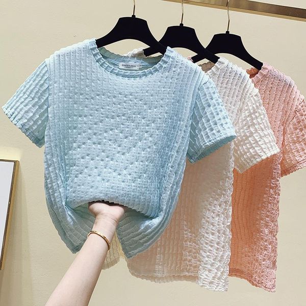 women's t-shirt 2021 european goods pleated short-sleeved summer design sense niche bottoming shirt women clothes, White
women's t-shirt 2021 european goods pleated short-sleeved summer design sense niche bottoming shirt women clothes, White
