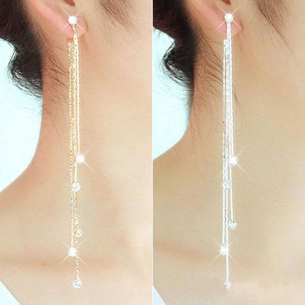dangle & chandelier women earrings shiny linear eardrop long tassels diamante rhinestone gift party, Silver
dangle & chandelier women earrings shiny linear eardrop long tassels diamante rhinestone gift party, Silver