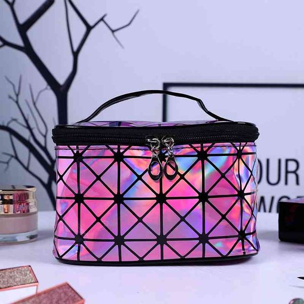 new net red ins laser large capacity travel waterproof cosmetic box fashion storage bag