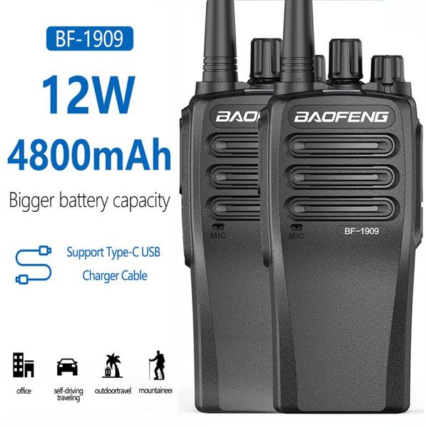 walkie talkie 2pcs baofeng bf-1909 12w powerful uhf 400-470mhz 50km long distance handheld portable two way radio hunting  radio
walkie talkie 2pcs baofeng bf-1909 12w powerful uhf 400-470mhz 50km long distance handheld portable two way radio hunting  radio