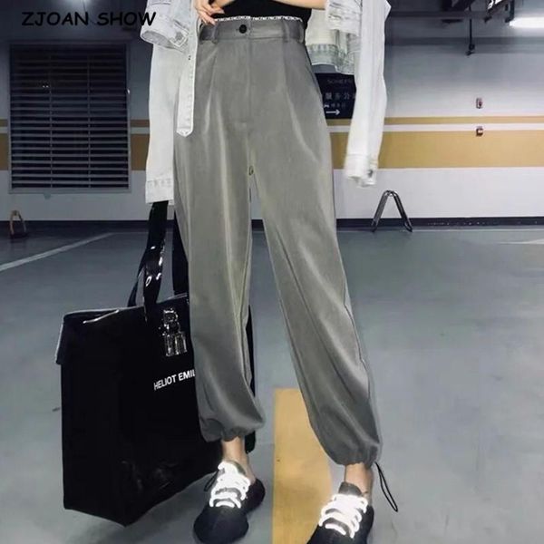 women's pants & capris 2021 y2k high waist adjust elastic cuff straight woman streetwear punk trousers long casual loose, Black;white
women's pants & capris 2021 y2k high waist adjust elastic cuff straight woman streetwear punk trousers long casual loose, Black;white